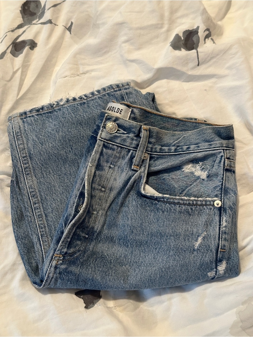 AGOLDE 90's Mid Rise Loose Fit Jeans in Fall Out